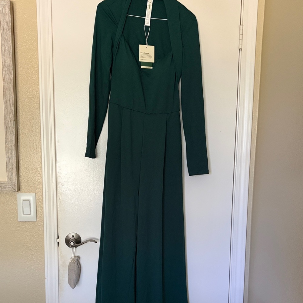Elegant Green Long Jumpsuit